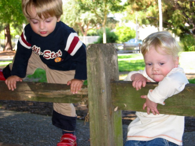 2nd annual mom's group bday party: Bogomil & Toby