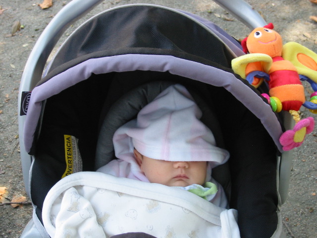 2nd annual mom's group bday party: Kiera...sleeping