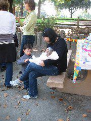 2nd annual mom's group bday party: James, Anna & Kiera