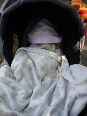 2nd annual mom's group bday party: Kiera...sleeping